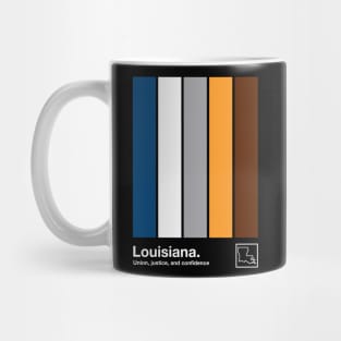 Louisiana State Flag  // Original Minimalist Artwork Poster Design Mug